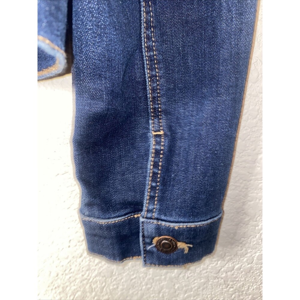 new Mavi Jeans jacket denim distressed Samantha Stretchy western rock Small - Picture 9 of 10